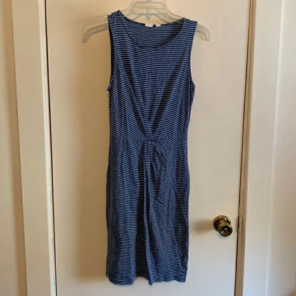 GapโGUCโblue/whiteโstripeย tankโdressโSizeโXS